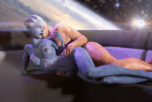 Mass Effect - Ssppp - Liara, Commander Shepard