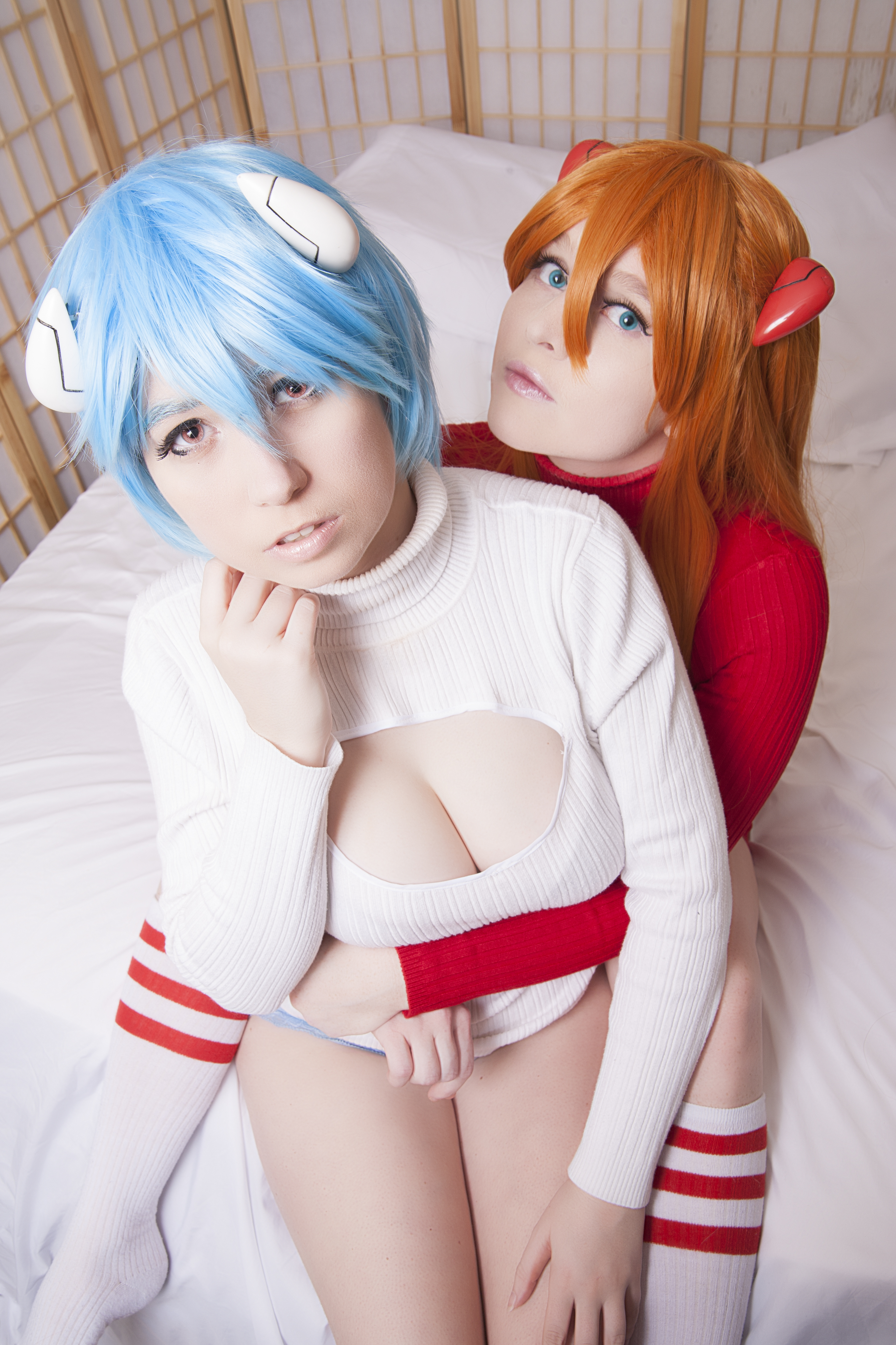 Neon Genesis Evangelion – Usatame, Foxy – Asuka, Rei