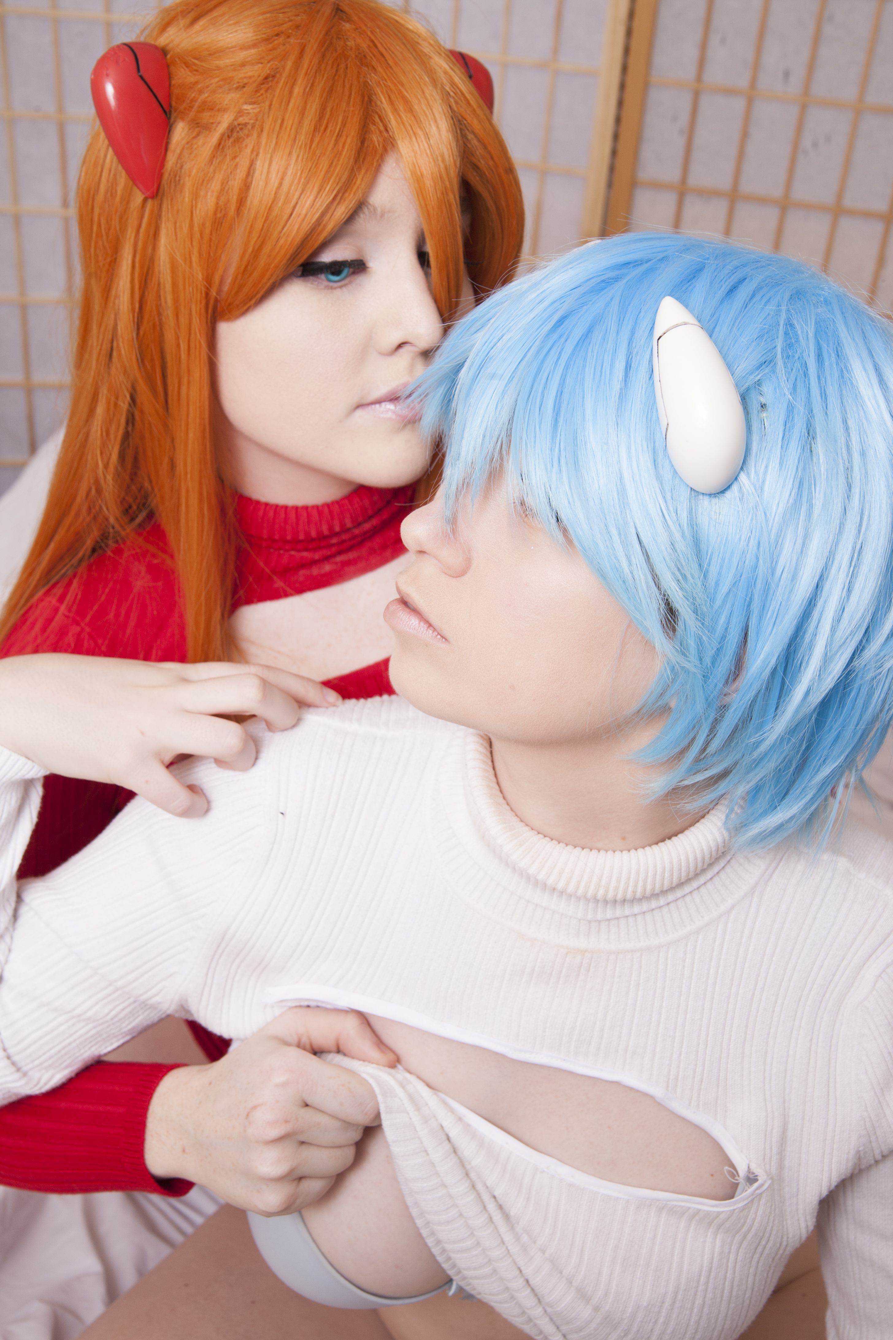 Neon Genesis Evangelion – Usatame, Foxy – Asuka, Rei