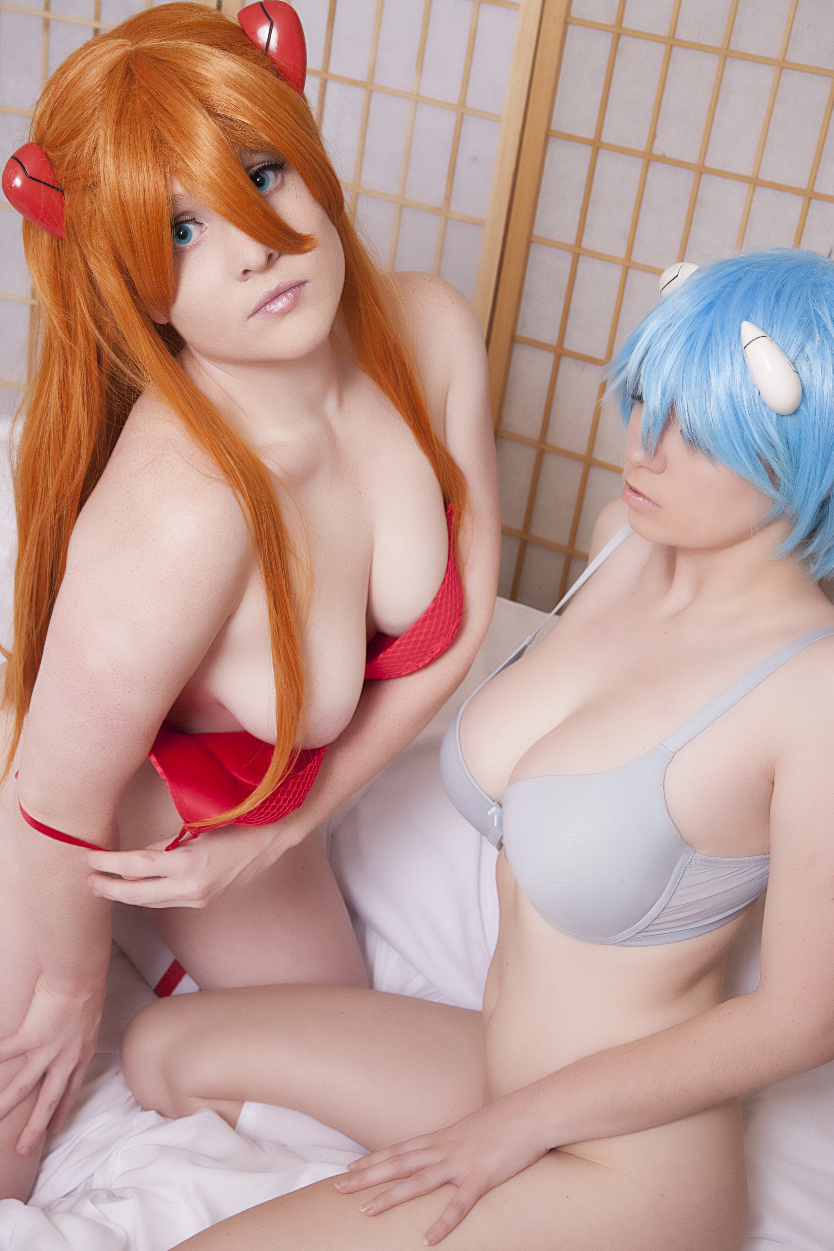 Neon Genesis Evangelion – Usatame, Foxy – Asuka, Rei