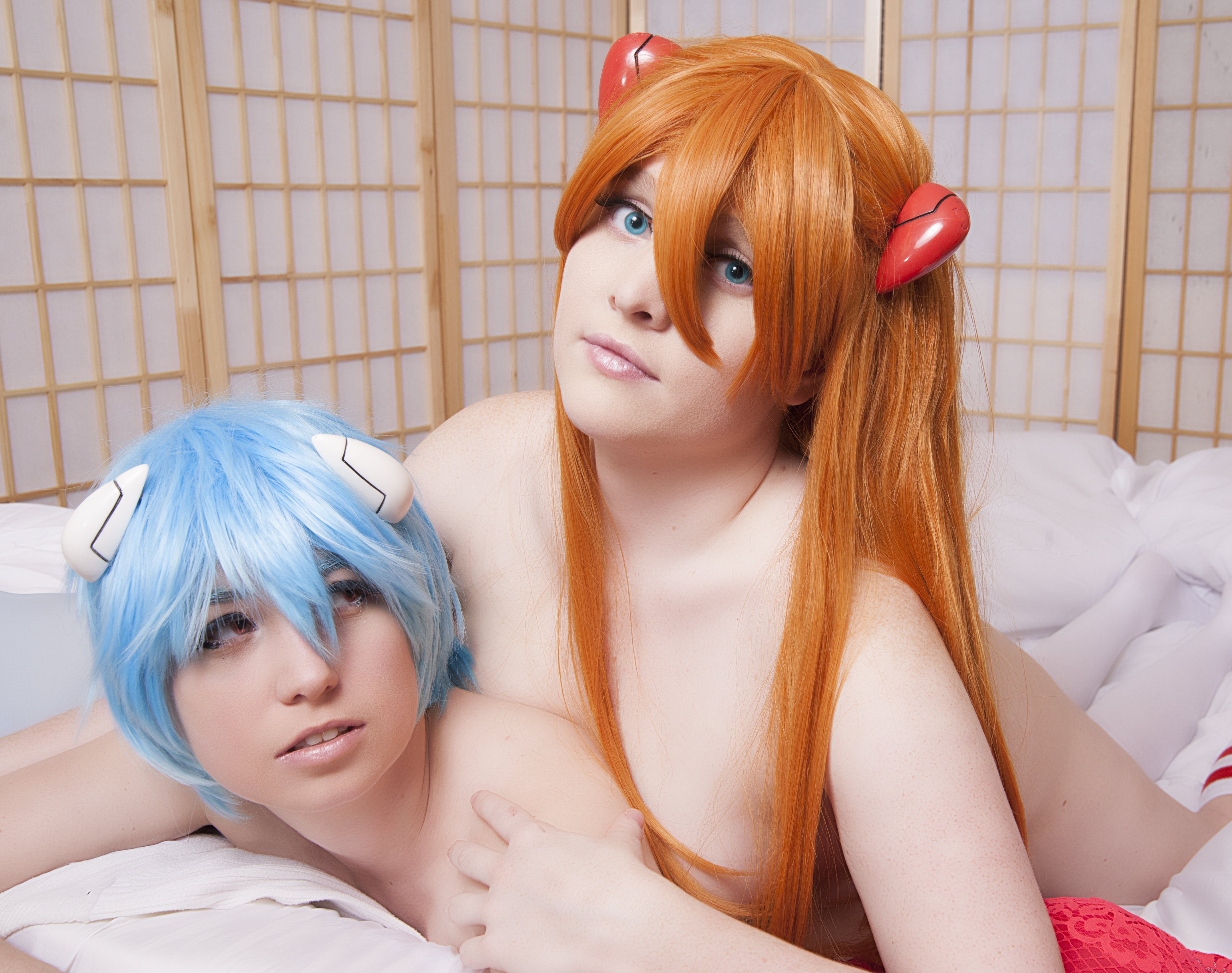 Neon Genesis Evangelion – Usatame, Foxy – Asuka, Rei