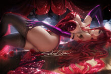 Erza Scarlet, Jessica Rabbit – sakimichan – Fairy Tail, Who Framed Roger Rabbit Hentai