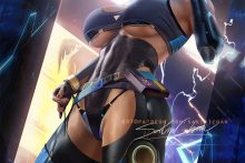 Neon – Sakimichan – Valorant Hentai 3