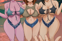 Midoriya Izuku, Ashido Mina, Yaoyorozu Momo and Uraraka Ochako – Krabby – My Hero Academia Hentai 8