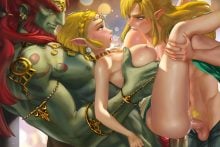 Ganon, Link and Princess Zelda – Sakimichan – The Legend of Zelda