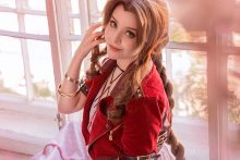 Aerith Gainsborough – Helly von Valentine – Final Fantasy VII Hentai Cosplay (4)