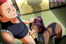 Hanakari Jinta, Kisuke Urahara and Yoruichi Shihoin – Bonobo with a Stylus – Bleach Hentai 2